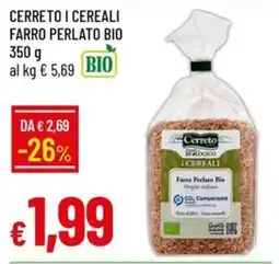 IperFamila Ceretto i Cereali Farro Perlato Bio offerta