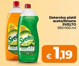Ipercoop Detersivo piatti acetolimone SVELTO offerta