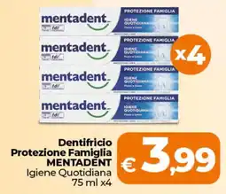 Ipercoop Dentifricio protezione famiglia Mentadent offerta