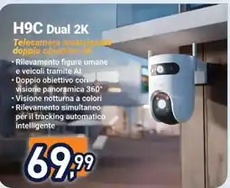 Unieuro Ezviz H9C Dual 2K offerta