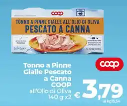 Ipercoop Tonno a Pinne Gialle Pescato a Canna COOP offerta