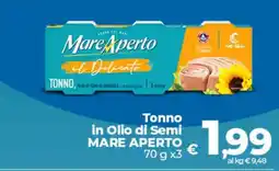 Ipercoop Tonno in Olio di Semi MARE APERTO offerta