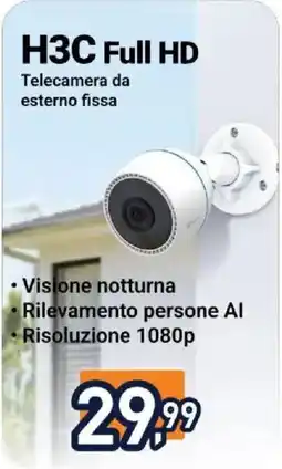 Unieuro H3C Full HD Telecamera da esterno fissa offerta
