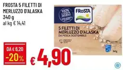 IperFamila FROSTA 5 FILETTI DI MERLUZZO D'ALASKA offerta