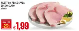 IperFamila FILETTO DI PESCE SPADA offerta