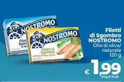 Ipercoop Filetti di Sgombro NOSTROMO offerta
