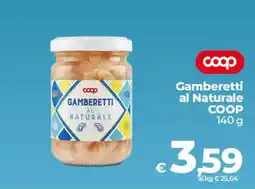 Ipercoop Gamberetti al Naturale COOP offerta