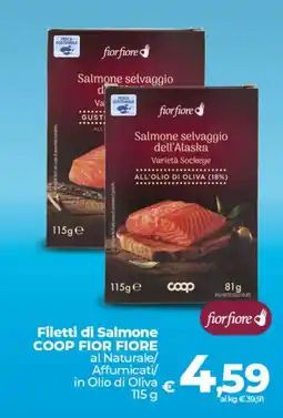 Ipercoop Filetti di salmone Coop Fior Fiore offerta