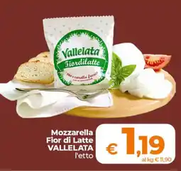 Ipercoop Mozzarella Fior di Latte VALLELATA offerta