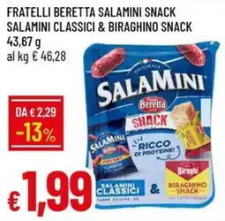 IperFamila Fratelli Beretta Salamini Snack offerta