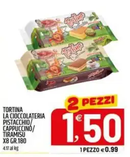 Ard Discount Tortina la cioccolateria pistacchio cappuccino/ tiramisu offerta