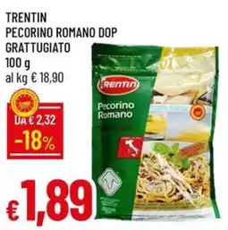 IperFamila Trentin Pecorino Romano DOP Grattugiato offerta
