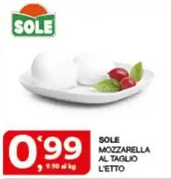 Sisa SOLE MOZZARELLA AL TAGLIO offerta
