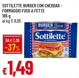 IperFamila Sottilette Burger con Cheddar offerta