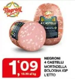 Sisa Negroni 4 Castelli Mortadella Bologna IGP offerta