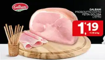 Sisa Galbani Prosciutto Cotto Fetta Golosa offerta