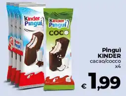 Ipercoop Kinder Pinguì offerta
