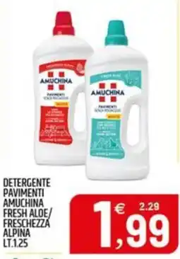 Ard Discount Detergente pavimenti Amuchina Fresh Aloe/Freschezza Alpina offerta