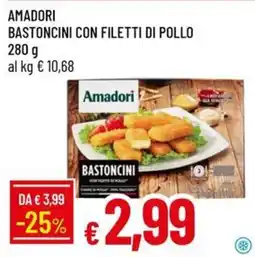 IperFamila Amadori Bastoncini con filetti di pollo offerta