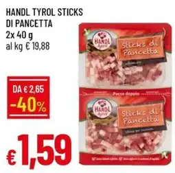 IperFamila HANDL TYROL STICKS DI PANCETTA offerta