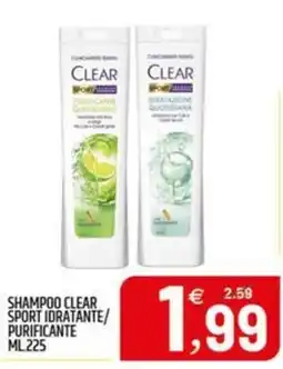 Ard Discount Shampoo Clear Sport Idratante/Purificante offerta