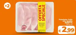 Ipercoop Prosciutto Cotto Alta Qualità Beretta offerta