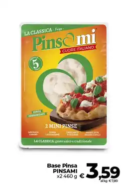 Ipercoop Base Pinsa PINSAMI offerta