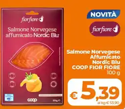 Ipercoop Salmone Norvegese affumicato Nordic Blu COOP FIOR FIORE offerta