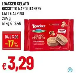 IperFamila Loacker Gelato Biscotto Napolitaner offerta