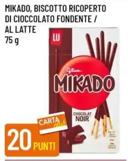 IperFamila Mikado, biscotto ricoperto di cioccolato fondente / al latte offerta