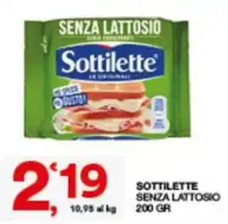 Sisa Sottilette senza lattosio offerta