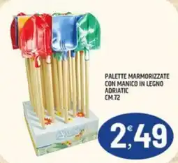 Ard Discount Palette marmorizzate con manico in legno Adriatic offerta