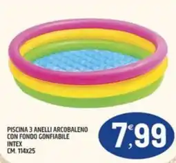 Ard Discount Piscina 3 Anelli Arcobaleno Intex offerta