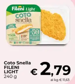 Ipercoop Coto Snella FILENI LIGHT offerta