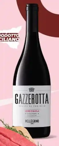 Ipercoop Vino Nero d'Avola Gezzerotta Pellegrino offerta