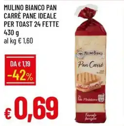 IperFamila Mulino Bianco Pan Carrè offerta