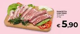 Ipercoop PANCETTA CON OSSEO di Suino offerta