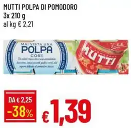 IperFamila MUTTI POLPA DI POMODORO offerta