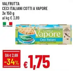 IperFamila Valfrutta Ceci Italiani Cotti a Vapore offerta