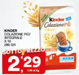 Sisa Kinder Colazione Più/Integrale offerta