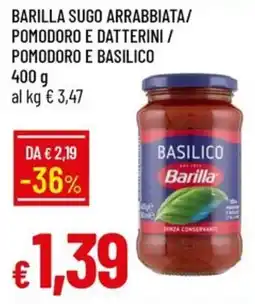 IperFamila Barilla Sugo Arrabbiata offerta