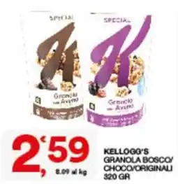 Sisa Kellogg's Granola Bosco/Choco/Originali offerta