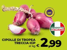 Ipercoop Cipolle di Tropea Treccia IGP offerta
