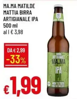 IperFamila MA.MA MATILDE MATTIA BIRRA ARTIGIANALE IPA offerta