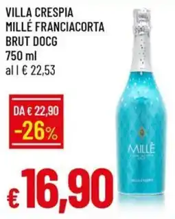 IperFamila Villa Crespia Millé Franciacorta Brut DOCG offerta