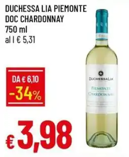 IperFamila Duchessa Lia Piemonte Chardonnay offerta