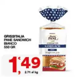 Sisa Grissitalia Pane Sandwich Bianco offerta