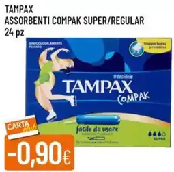 IperFamila TAMPAX ASSORBENTI COMPAK SUPER/REGULAR offerta