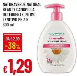 IperFamila NATURAVERDE NATURAL BEAUTY CAMOMILLA DETERGENTE INTIMO offerta