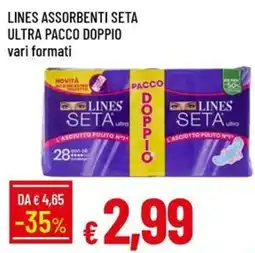 IperFamila LINES ASSORBENTI SETA ULTRA offerta